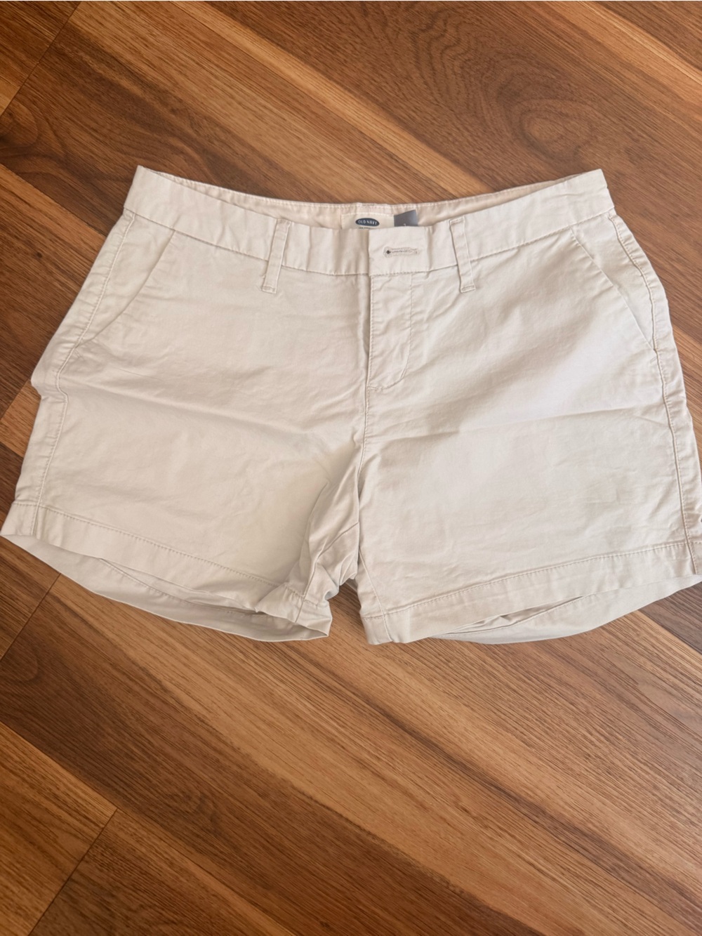 Old Navy Cream Casual Cotton Shorts